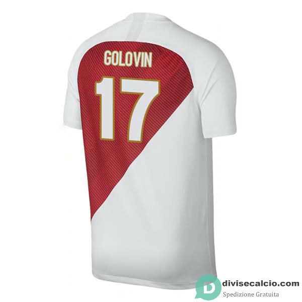 Maglia AS Monaco Gara Home 17#GOLOVIN 2018-2019