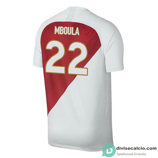 Maglia AS Monaco Gara Home 22#MBOULA 2018-2019