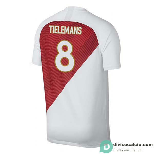 Maglia AS Monaco Gara Home 8#TIELEMANS 2018-2019