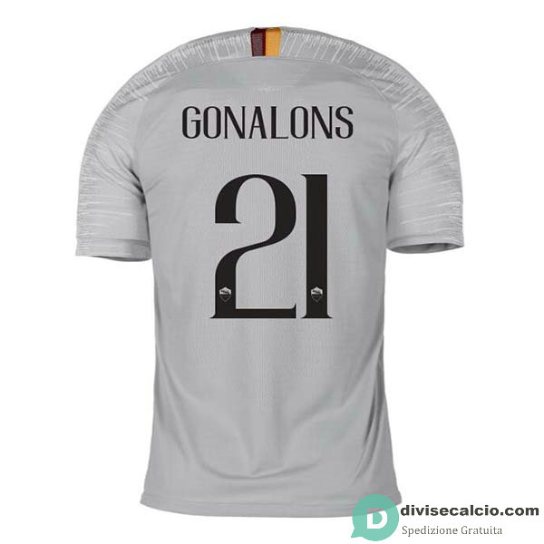 Maglia AS Roma Gara Away 21#GONALONS 2018-2019