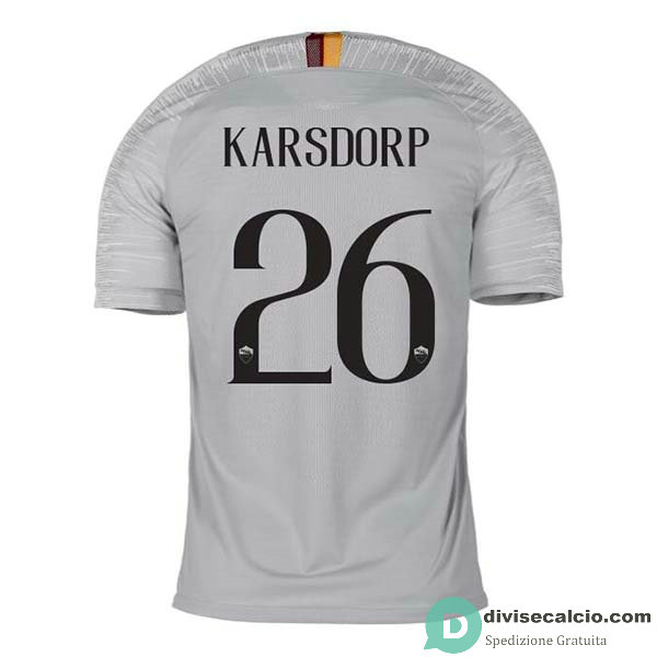 Maglia AS Roma Gara Away 26#KARSDORP 2018-2019