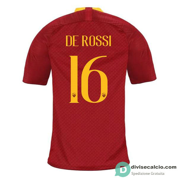 Maglia AS Roma Gara Home 16#DE ROSSI 2018-2019