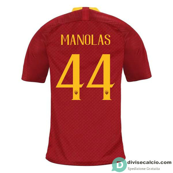 Maglia AS Roma Gara Home 44#MANOLAS 2018-2019