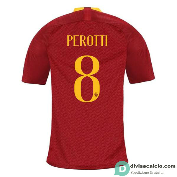 Maglia AS Roma Gara Home 8#PEROTTI 2018-2019