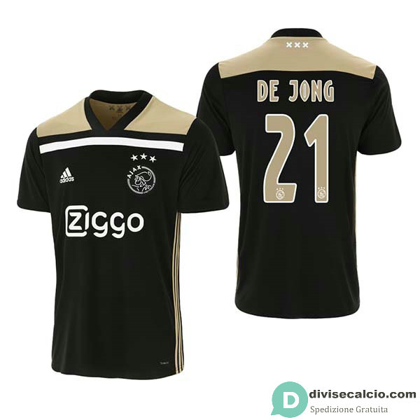 Maglia Ajax Gara Away 21#DE JONG 2018-2019