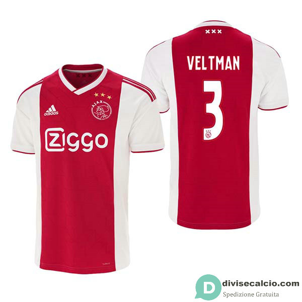 Maglia Ajax Gara Home 3#VELTMAN 2018-2019