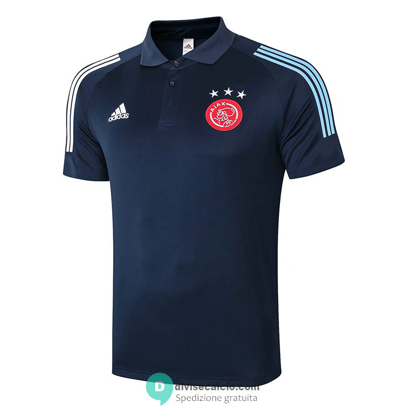 Maglia Ajax Polo Navy 2020/2021