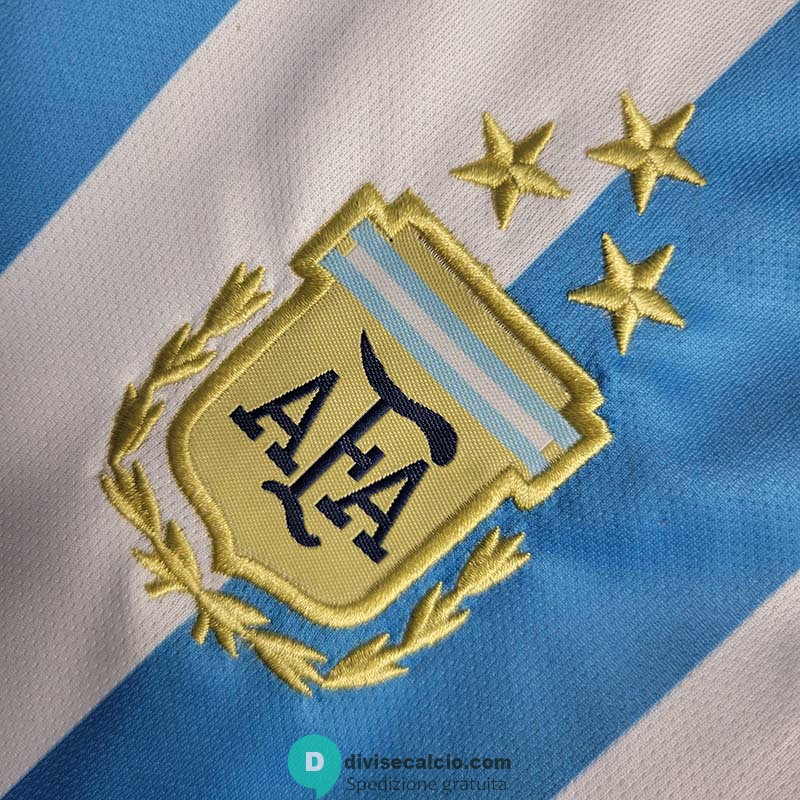 Maglia Argentina Bambino 3 Star Gara Home 2022/2023