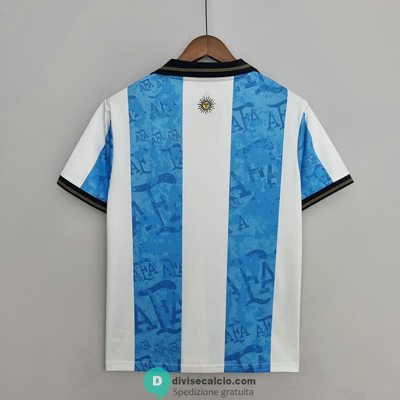 Maglia Argentina Commemorative White Blue 2021/2022