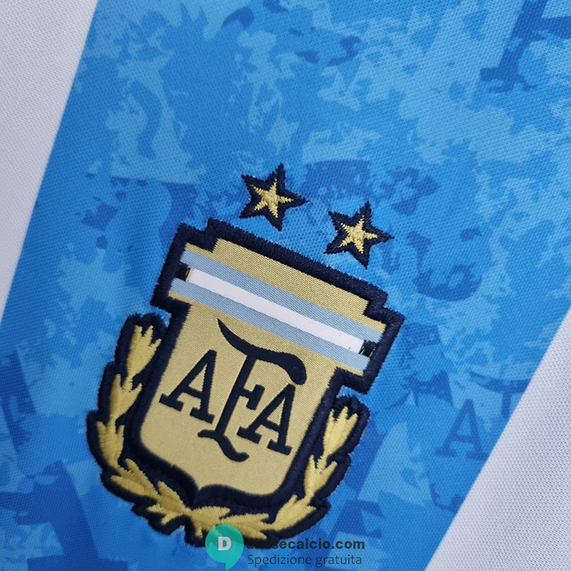 Maglia Argentina Commemorative White Blue 2021/2022