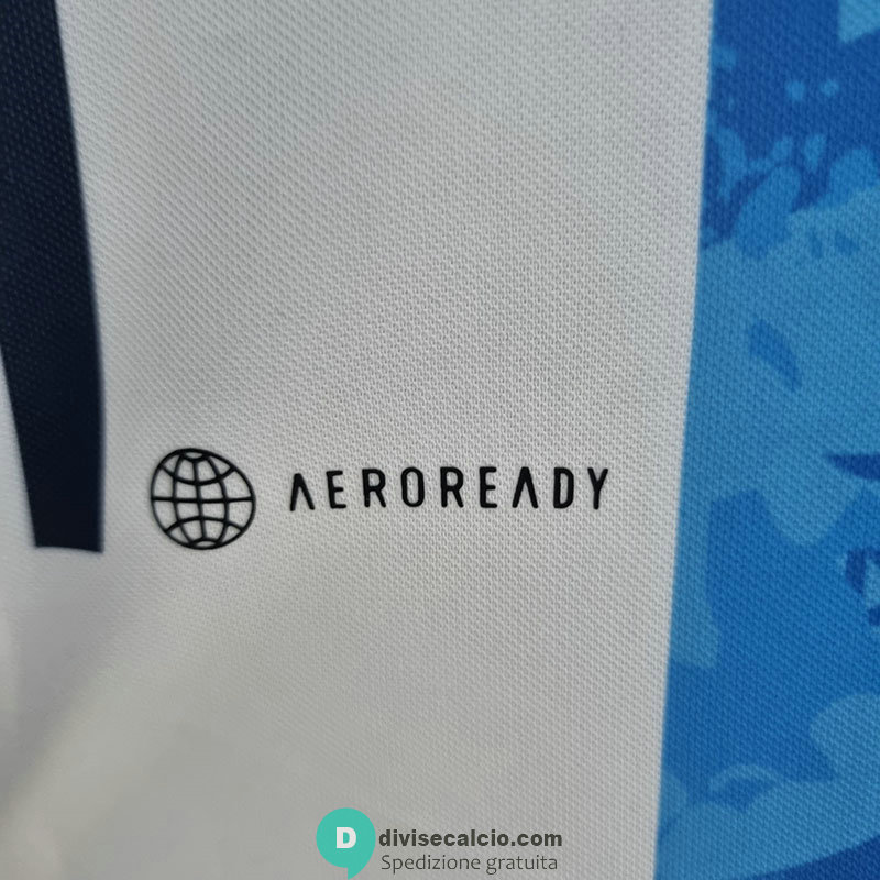 Maglia Argentina Commemorative White Blue 2021/2022