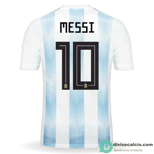 Maglia Argentina Gara Home 10#MESSI 2018