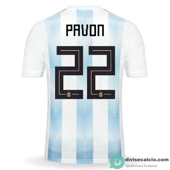 Maglia Argentina Gara Home 22#PAVON 2018