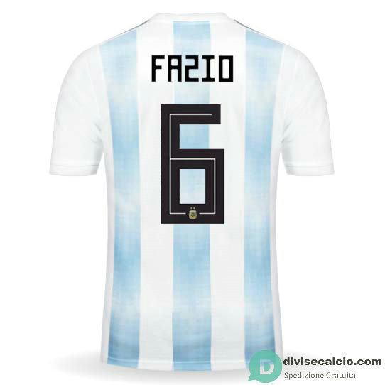 Maglia Argentina Gara Home 6#FAZIO 2018