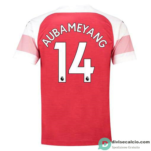 Maglia Arsenal Gara Home 14#AUBAMEYANG 2018-2019