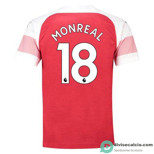 Maglia Arsenal Gara Home 18#MONREAL 2018-2019