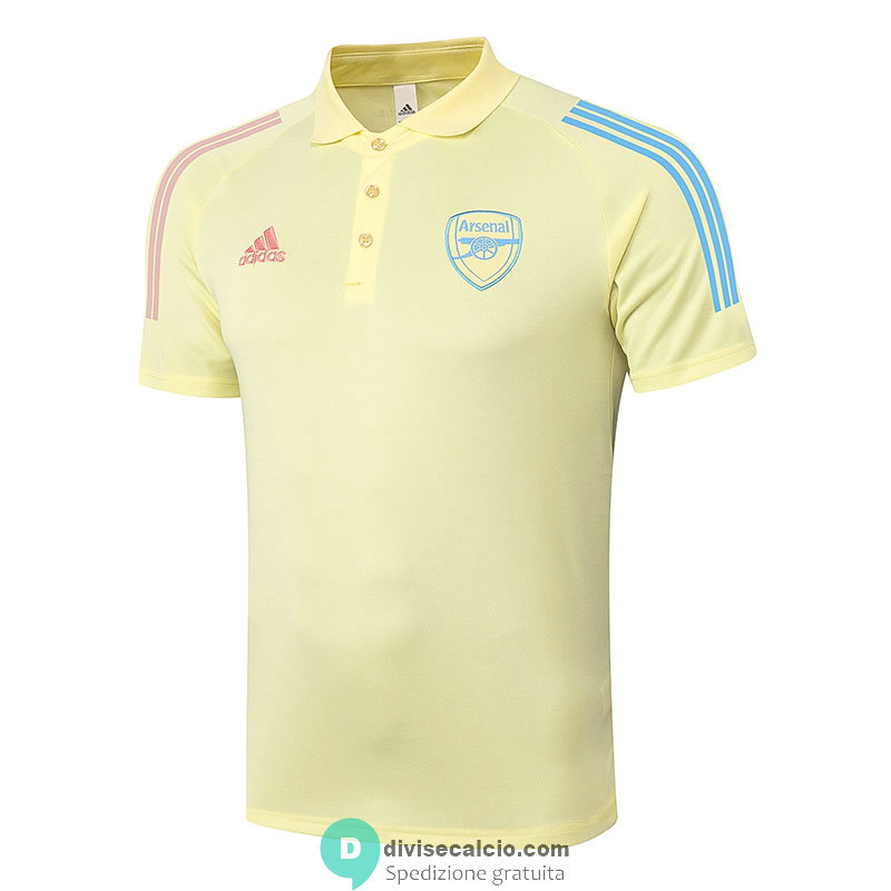 Maglia Arsenal Polo Yellow 2020/2021