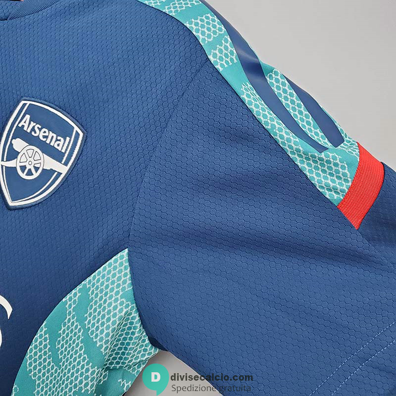 Maglia Arsenal Training Blue IV 2021/2022