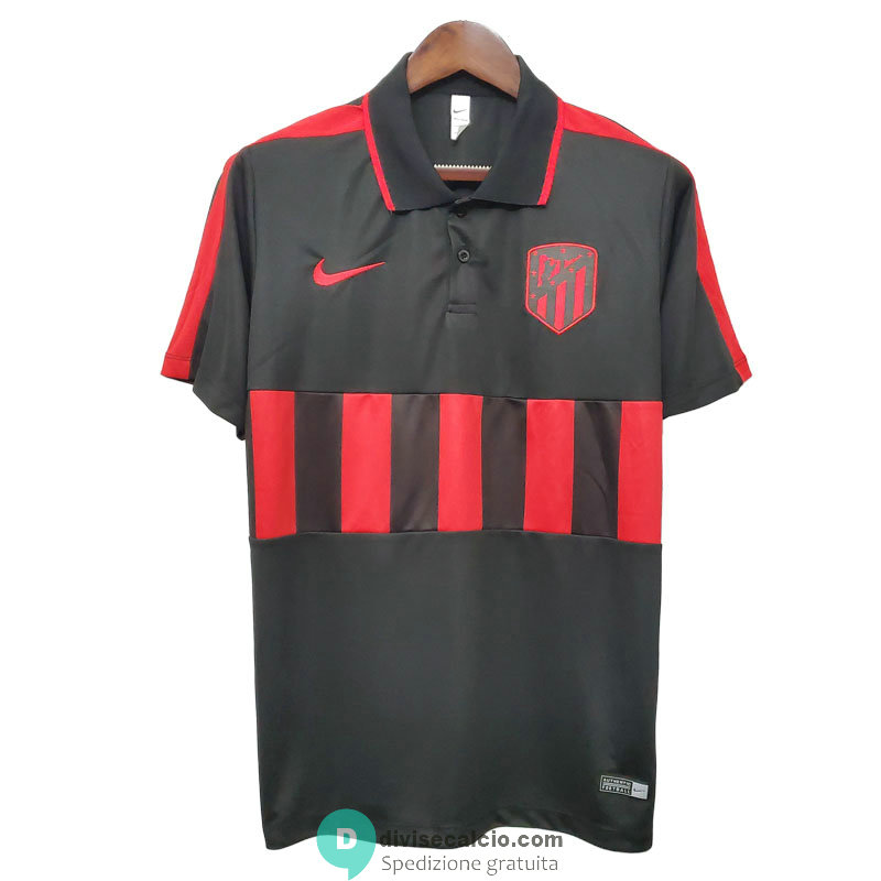 Maglia Atletico De Madrid Polo Black 2020/2021