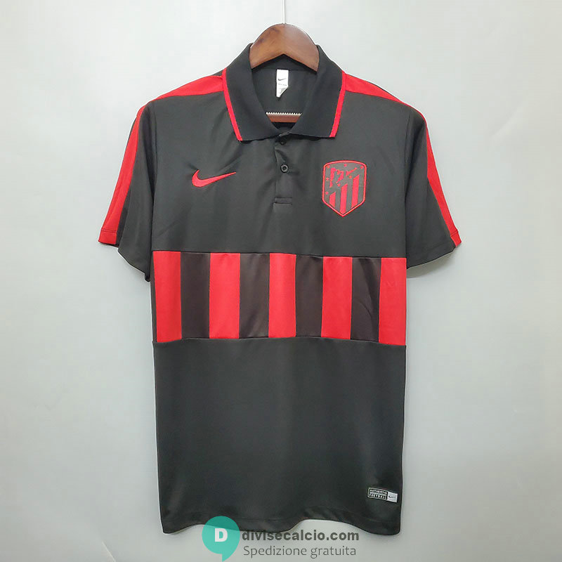 Maglia Atletico De Madrid Polo Black 2020/2021