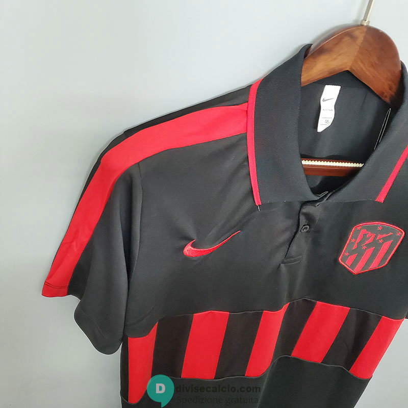 Maglia Atletico De Madrid Polo Black 2020/2021