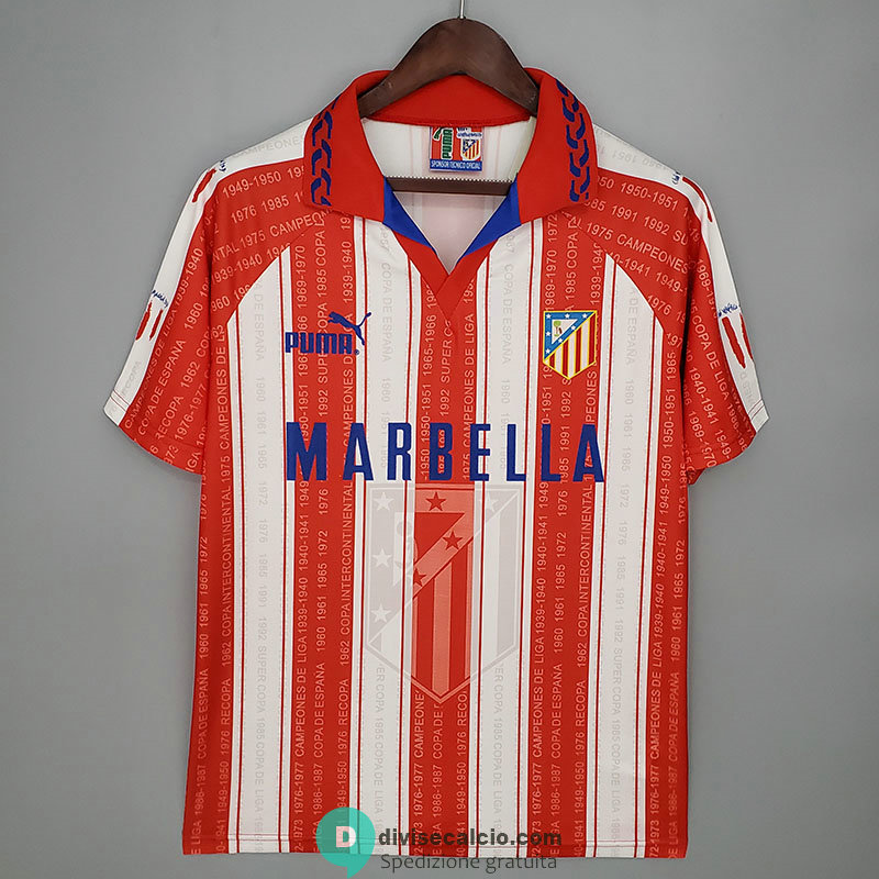 Maglia Atletico De Madrid Retro Gara Home 1995/1996