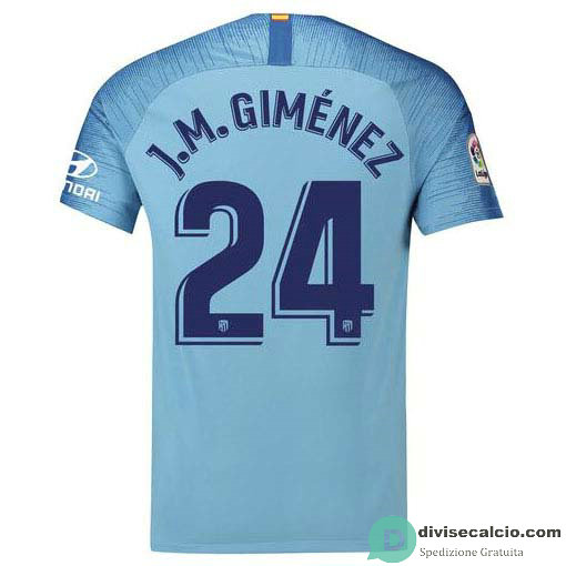 Maglia Atletico de Madrid Gara Away 24#J.M.GIMENEZ 2018-2019