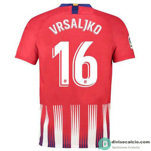 Maglia Atletico de Madrid Gara Home 16#VRSALJKO 2018-2019