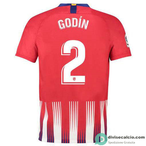 Maglia Atletico de Madrid Gara Home 2#GODIN 2018-2019