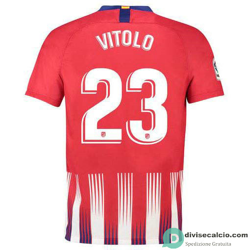 Maglia Atletico de Madrid Gara Home 23#VITOLO 2018-2019