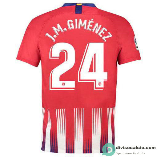 Maglia Atletico de Madrid Gara Home 24#J.M.GIMENEZ 2018-2019