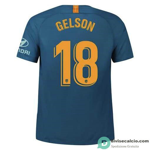 Maglia Atletico de Madrid Gara Third 18#GELSON 2018-2019
