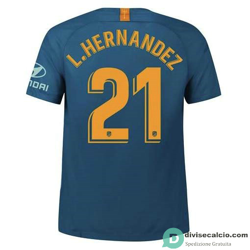 Maglia Atletico de Madrid Gara Third 21#L.HERNANDEZ 2018-2019