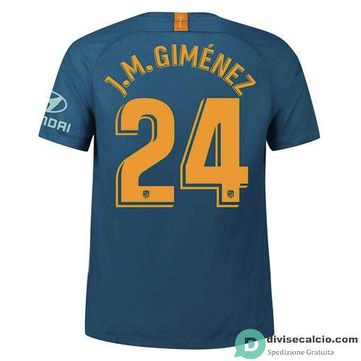 Maglia Atletico de Madrid Gara Third 24#J.M.GIMENEZ 2018-2019