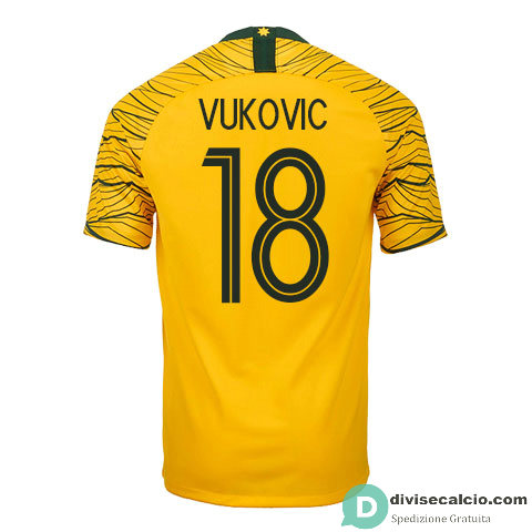 Maglia Australia Gara Home 18#VUKOVIC 2018