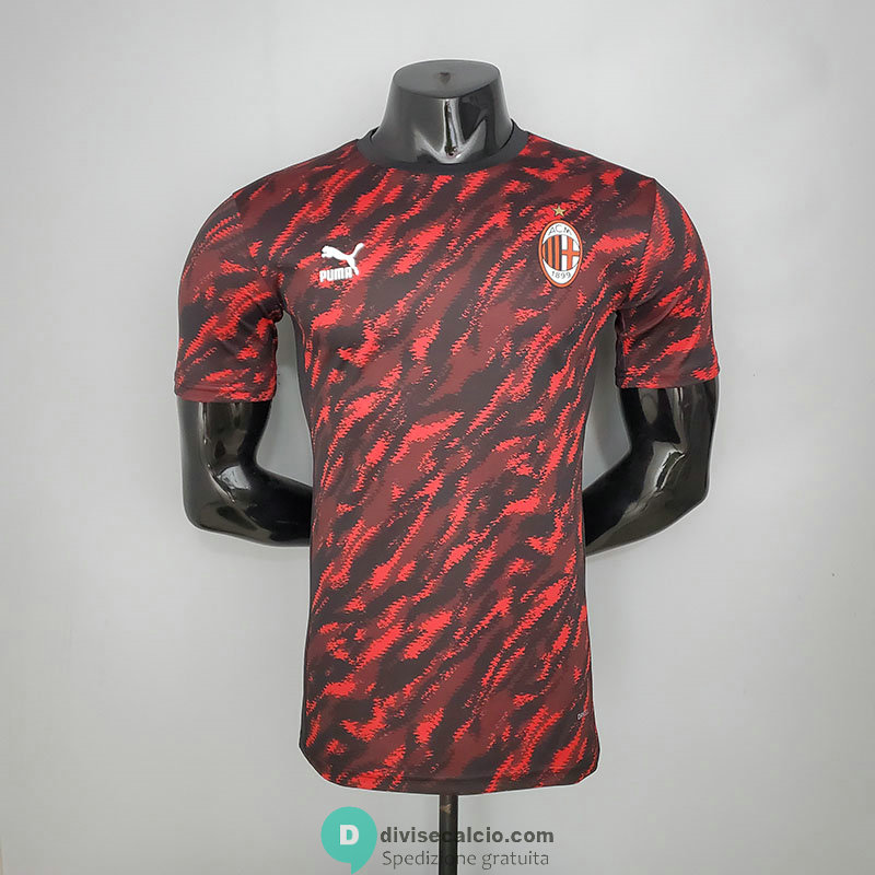 Maglia Authentic AC Milan Tracksuit Red Black 2021/2022
