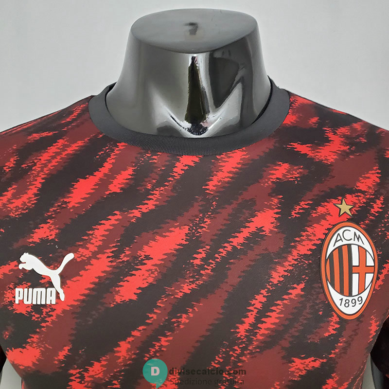 Maglia Authentic AC Milan Tracksuit Red Black 2021/2022