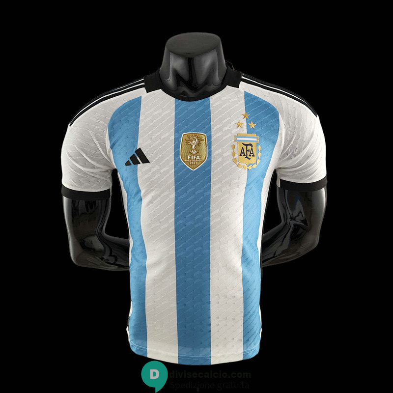 Maglia Authentic Argentina 3 Star Gara Home 2022/2023