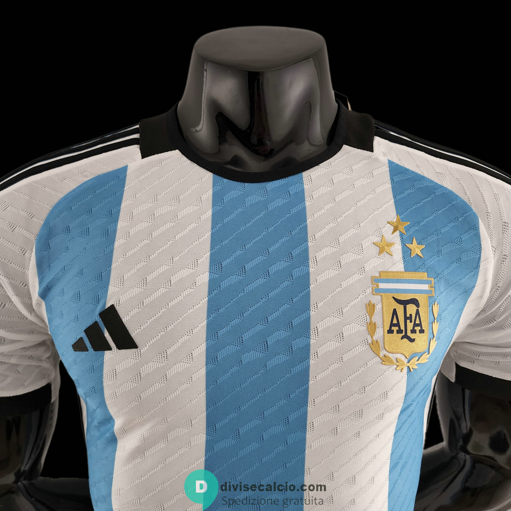 Maglia Authentic Argentina 3 Star Gara Home 2022/2023