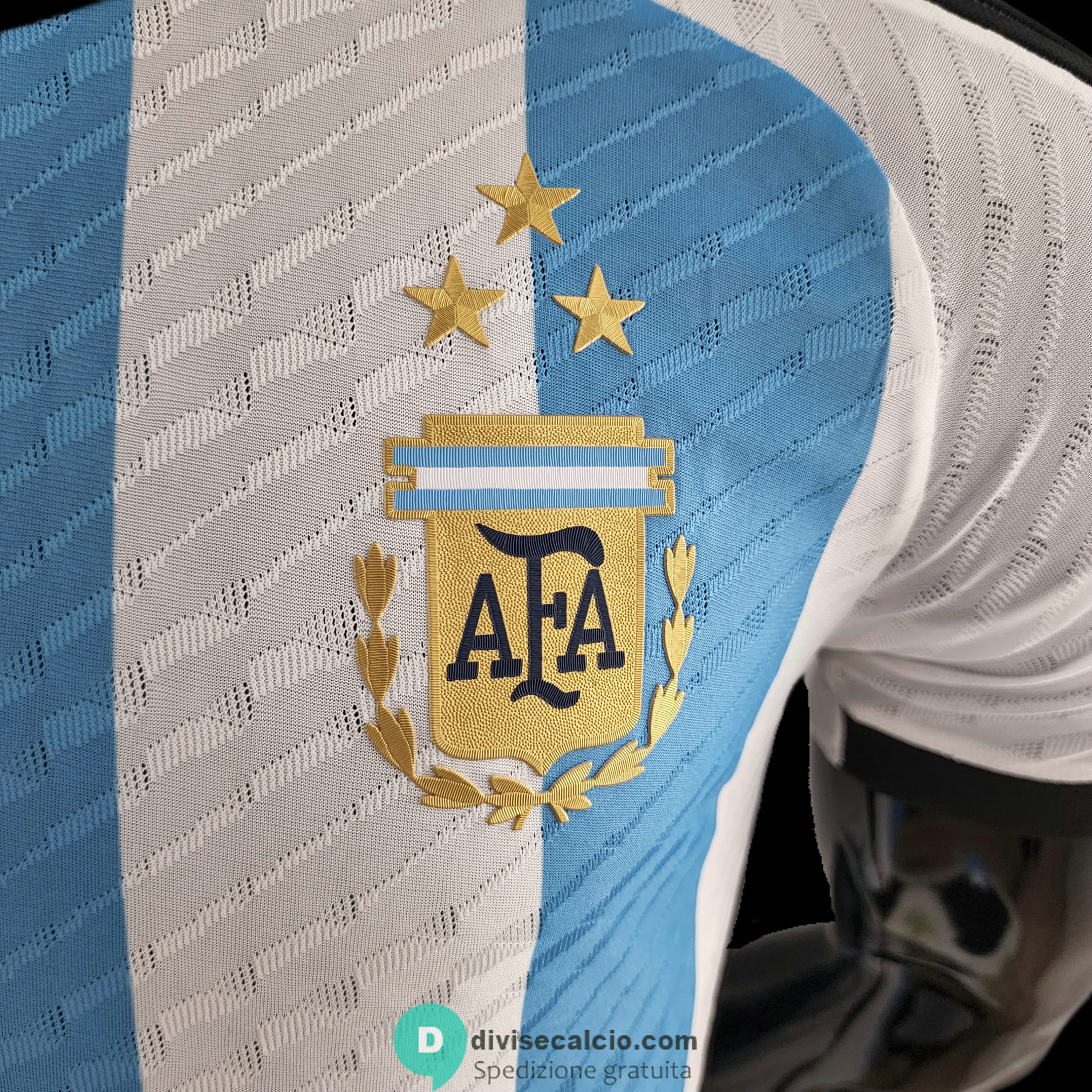 Maglia Authentic Argentina 3 Star Gara Home 2022/2023