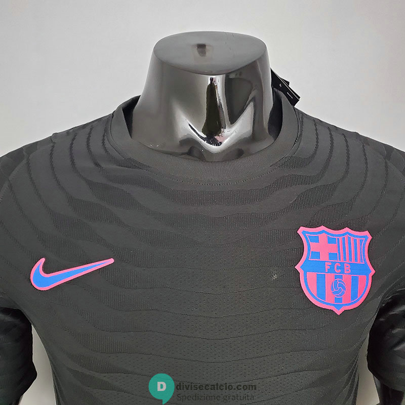 Maglia Authentic Barcelona Tracksuit Black 2021/2022