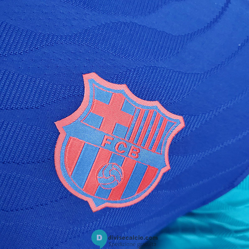 Maglia Authentic Barcelona Tracksuit Blue 2021/2022