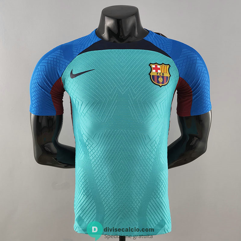 Maglia Authentic Barcelona Training Suit Blue I 2022/2023