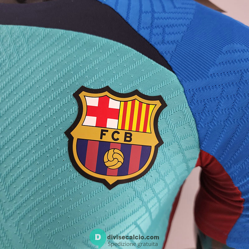 Maglia Authentic Barcelona Training Suit Blue I 2022/2023