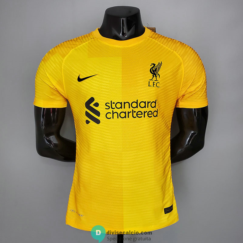Maglia Authentic Liverpool Portiere Yellow 2021/2022