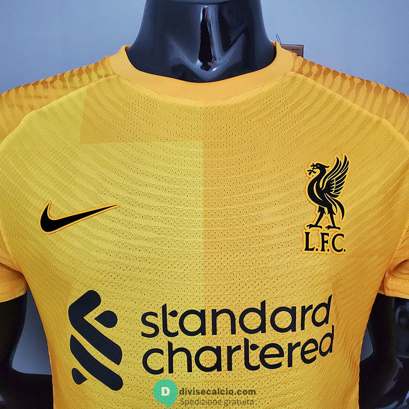 Maglia Authentic Liverpool Portiere Yellow 2021/2022