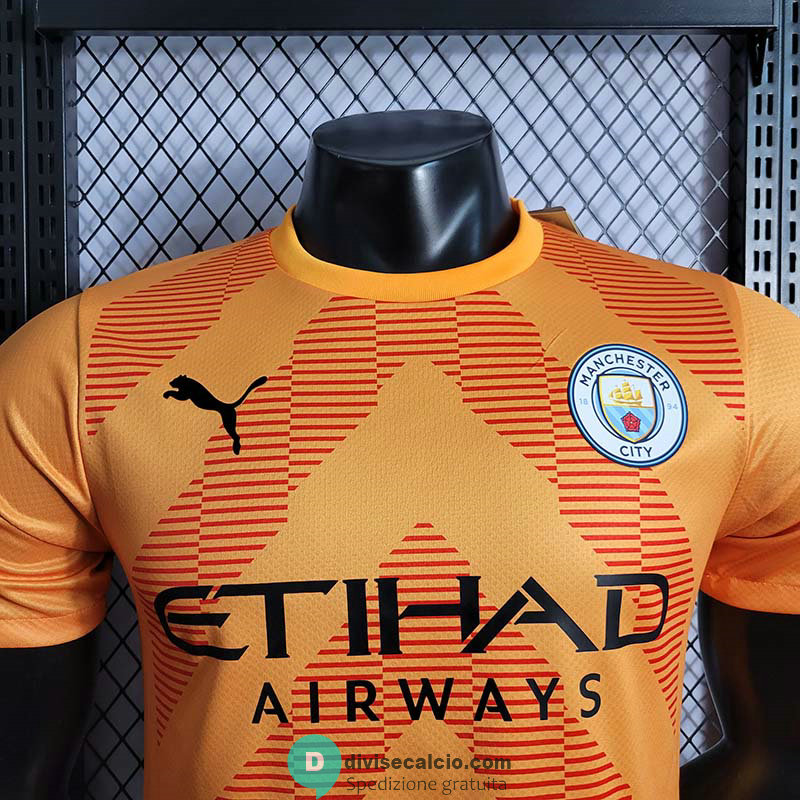 Maglia Authentic Manchester City Portiere Orange 2022/2023