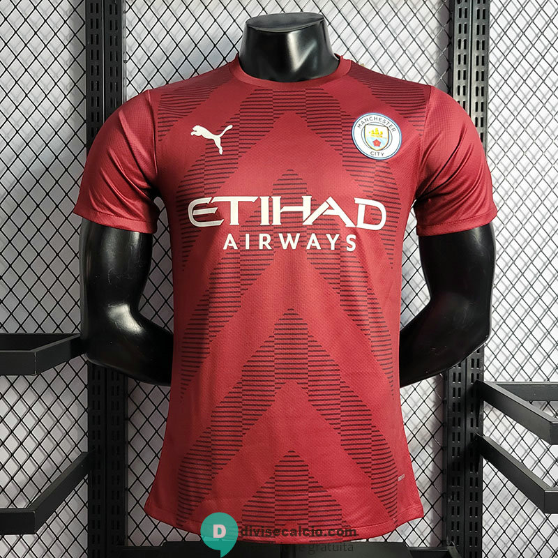 Maglia Authentic Manchester City Portiere Red 2022/2023