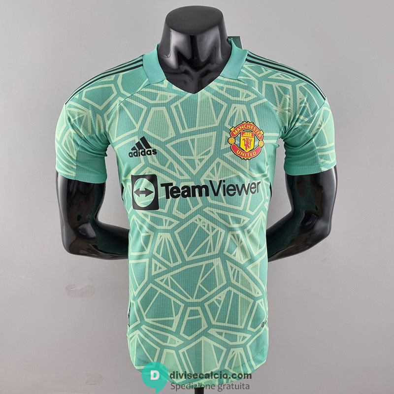 Maglia Authentic Manchester United Portiere Green 2022/2023