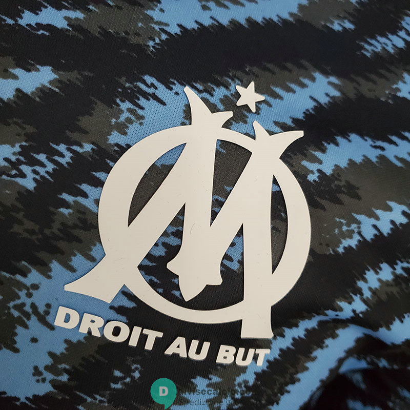 Maglia Authentic Olympique Marseille Tracksuit Black 2021/2022